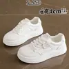 Em estoque~2026 novos sapatos femininos, tênis brancos de cadarço versáteis em couro legítimo, sapatos de skate para estudantes, tênis esportivos casuais leves