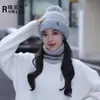 Ganga Especial Gorro de Punto de Celebridad de Internet Gorro de Invierno Cálido y a Prueba de Viento Gorro de Invierno para Mujer Lindo Gorro con Protección para las Orejas Gorro para Mujer