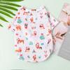 Roupas novas para cachorro de natal, estampa de ursinho de pelúcia, colete de desenho animado para animais de estimação, roupas de verão para cães pequenos e gatos