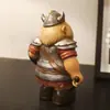 Estatua de Enano Vikingo Resina Decoración del Hogar Guerrero Noruego