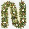 Set de Guirnaldas Decorativas Navideñas de 2.7m Colgantes para Ventana Coronas para Puerta Adornos Suministros de Decoración para Supermercados