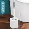 Limpeza de Vaso Sanitário Sem Canto Morto Escova de Vaso Sanitário com Cabeça Redonda com Conjunto de Base Escova de Limpeza para Banheiro de Supermercado