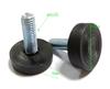 Pie nivelador de plástico de tres líneas de 27 mm-m8 pie ajustable de muebles pie ajustable de plástico pie de bobina fabricantes