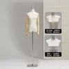 Tienda de Ropa Modelo Femenino Estante Vestido de Novia Ventana Maniquí Falso Modelo Femenino de Medio Cuerpo Accesorios Soporte de Exhibición Cuerpo Completo