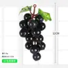 Racimo de uvas de simulación fruta de simulación uvas de plástico fruta falsa modelo accesorios planta verde decoración de interiores colgante