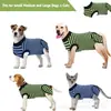 Roupa de Recuperação Respirável de Algodão para Cães para Proteção de Feridas Abdominais Pós-Esterilização, Curativo Cirúrgico para Animais de Estimação Machos e Fêmeas