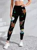 Website independente Amazon calça de yoga 3D de cintura alta que levanta o bumbum para mulheres, leggings esportivos de academia justos, estilo europeu e americano
