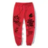 Nuevos Pantalones Deportivos Casuales para Hombre de Alta Calidad, Sencillos, 2025 Otoño, Holgados, Combinan con Todo, Nueva Ropa Exterior, Pantalones con Graffiti