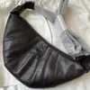 26 Nova Estilo Preguiçoso Estilo Bolsa Croissant, Couro de Ovelha Acolchoado Grande Capacidade Bolsa Bolinho, Bolsa de Ombro Transversal Couro Genuíno de Alta Qualidade