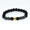 Accesorios transfronterizos 2020 nuevo clásico moda negro imán elástico piedra esmerilada pulsera magnética pulsera pulsera
