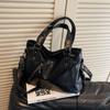 Bolsas Retrô Transfronteiriças para Mulheres, Bolsas Transversais de Ombro de Grande Capacidade para Comércio Exterior, Bolsas Tote Simples Casuais, Atacado de Fabricantes
