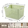 Cesta de almacenamiento de plástico para uso doméstico, caja de almacenamiento de escritorio, cesta de almacenamiento para artículos varios de cocina, caja de bocadillos y juguetes para jardín de infantes