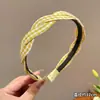 Faixa de cabelo fashion com bolinhas e aba larga, tiara fofa e simples para afinar o rosto para sair, presilha de cabelo, presilha de cabelo de celebridade da internet coreana, acessório de cabelo