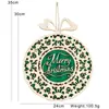 Colgantes Populares Navideños de Estilo Nórdico para Puerta Decoraciones de Pared Feliz Navidad Accesorios Festivos