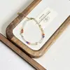 Pulseira de Pedra Natural Cristal Dopamina de Verão Pérola de Água Doce Natural Pulseira Versátil Design de Nicho Joia de Mão de Luxo Leve
