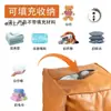 Otomana de Almacenamiento Sofá Perezoso Puf de Cuero Almacenamiento Bolsa de Almacenamiento para el Hogar Se Puede Usar para Sentarse, Rellenar con Ropa Vieja Taburete con Forma de Hamburguesa