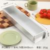 Caja rectangular de aleación de aluminio para pastel, bandeja para hornear queso, caja larga, molde para pastel de puesto al por mayor