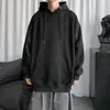 Moletom Masculino Cor Sólida 2023 Primavera e Outono Ins Estilo Hong Kong Jaqueta com Capuz Solta Moda Outono Hip-hop