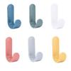 Gancho Nórdico Simple Tipo J Sin Marcas Sin Perforaciones Gancho para Ropa Hogar Puerta Trasera Adhesivo Gancho Multifuncional para Llaves