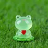 Rana Luminosa Micro Paisaje DIY Resina Accesorios Transfronterizos Animal Pequeño Mini Adornos Adornos Creativos para Coche
