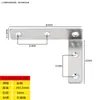 Código de Esquina de Acero Inoxidable Ángulo de Hierro/Soporte para Placa de Estante Soporte en Forma de L Conector Triángulo Pieza de Hierro Soporte de Código de Esquina de Ángulo Recto de 90 Grados