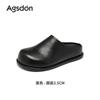 Chinelos Femininos Augu Shiden Slip-On 2026 Nova Coleção Outono Sola Grossa Casuais Meio Chinelos Fáceis de Calçar Sapatos Confortáveis