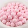 Cuentas Acrílicas Pintadas a Mano de 16 mm, Cuentas Redondas m Bean, Agujero Recto, Cuentas Sueltas, Pulsera Hecha a Mano DIY, Cadena para Teléfono Móvil con Cuentas, Accesorios de Joyería