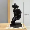 Enfeites de Personagem de Máscara Abstrata Personalizada Artesanato Plástico Criativo de Fumante Decorações para Entrada e Armário de Vinho