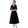 Vestido de Trabalho Casual e Estiloso com Decote V 2026 Nova Moda Nicho Vestido para Reunião Anual do Sudeste Asiático Suprimento no Exterior