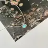 Collar con Colgante Elegante y Fresco de Nácar Azul Marino para Mujer, Dulce y Fresco, Gama Alta, Lujo Ligero, Diseño de Nicho, Cadena de Hueso de Serpiente para Clavícula