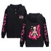Amazon Transfronterizo Demon Slayer Ghost Blade Periférico Sudadera con Capucha con Forro Polar y Cierre