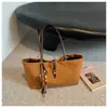 Bolsa Tote Feminina Estilo Coreano Fashionável Outono 2026, Bolsa de Mão Simples para Estudantes de Grande Capacidade, Bolsa de Ombro para o Trabalho para Mulheres