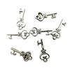Colgante de Llave de Aleación Plata Antigua Collar Colgante Joyería Pulsera Colgante Electrochapado Accesorios de Joyería DIY Al Por Mayor