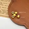 Contas Espaçadoras Grandes Tradicionais Banhadas a Ouro, Contas Soltas para Pulseiras de Miçangas DIY, Pingentes de Fio Vermelho e Acessórios para Joias