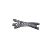 Presilha de Pato Cruzada Estilo Coreano Transparente Base de Cabelo Presilha Lateral para Franja Acessórios de Cabelo Feminino Elegante Pequena Presilha Joia Atacado