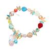 Pulsera de Cristal de Color Transfronteriza de Amazon Pulsera de Cristal Fresca Pequeña Pulsera Femenina Mori Fairy Colgante de Diamante de Amor
