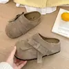 2026 Nuevos Zapatos Birkenstock de Otoño Vintage con Remaches y Lazo, Cubre-dedos, Slip-On para Mujer, Suela Gruesa