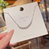 Collar de acero de titanio para mujer, de verano, ligero, de lujo, con diseño geométrico, nueva cadena explosiva para clavícula.
