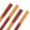 Palillos de madera de fábrica creativos para vajilla, palillos de sándalo rojo con incrustaciones, 22.5 cm, palillos japoneses puntiagudos artesanales