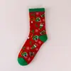 Meias de Natal Amazon Transfronteiriças Meia-Calça Outono e Inverno Aconchegantes e Quentes Desenho Animado Meias Longas 2026 Papai Noel Rena