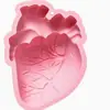 En stock 4 par even cerebro corazón individual 6 pulgadas corazón modelado molde de silicona horneado molde para pastel molde para gota de pegamento