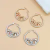 Pendientes de Aro de Elefante de Diseño de Moda de Venta Caliente Transfronteriza Pendientes de Unicornio de Temperamento Hebillas para Orejas Pendientes de Animales de Caballo