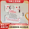 Conjunto de Mesa Quadrado de Acrílico Transfronteiriço, Quebra-Cabeça de Amor, Enfeites de Cristal, Presentes para Mães, Decorações de Mesa para Processamento