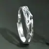 Anillos de pareja Moli para hombres y mujeres, diseño moderno y minimalista, anillos de pareja ajustables, un regalo para novio o novia