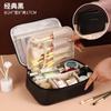 Novo Transfronteiriço Impermeável Grande Capacidade Multicamadas Bolsa de Armazenamento Classificado Senso Avançado Portátil Viagem Portátil Higiene Pessoal e Bolsa de Cosméticos