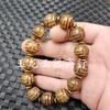 Pulsera de ágata de Xizang con cuentas una, dos, tres, cuatro, cinco, seis, nueve ojos colmillo de tigre Ruyi joyería pulsera de jade luantong