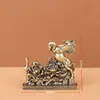 Mascote de Mesa Riqueza Instantânea, Fortuna Rolando, Cavalo do Zodíaco, Decoração de Escritório e Carro, Animal de Chá, Decorações para Casa