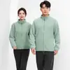 Nuevo abrigo overall de forro polar abrigo para maestro de kínder abrigo de entrenamiento logo camarero de supermercado otoño e invierno
