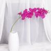 Venta al por mayor de fábrica PU9 simulación de cabeza Phalaenopsis rama única flor falsa decoración de mesa nórdica floral suave arreglo floral de boda