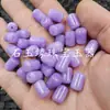 Cuentas sueltas de jade de tubo recto verde seco, rosa, amarillo, azul, verde, cilindro recto, accesorios para pulseras DIY, cuentas